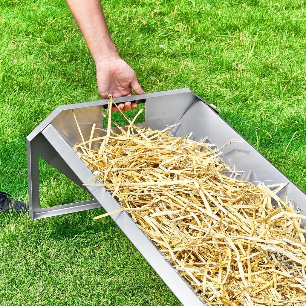 Livestock Feeding Trough 22 Gallon Capacity 45" Goat Feeder for 10 Sheep
