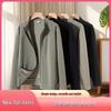 2025 Women's High-Quality Stand Collar Zipper Cardigan Hoodie - Versatile, Solid Color, Loose Fit for Autumn/Winter