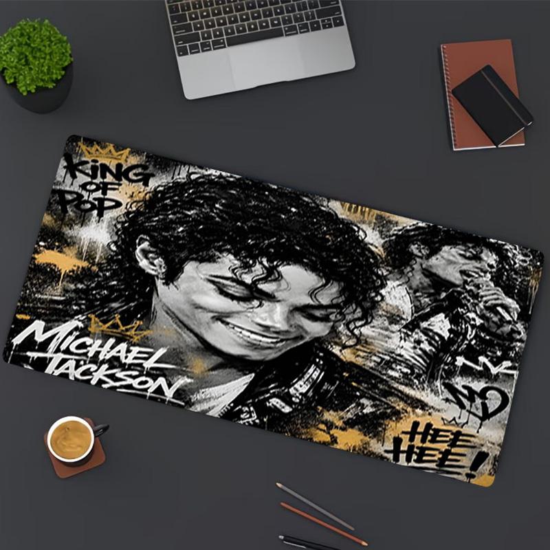 Ποντικοουαλί Εκτύπωσης Michael Jackson, για Πληκτρολόγιο Pad Laptop PC Mat για Γραφείο Οικιακή Χρήση, Διακόσμηση Γραφείου, Τέλειο Δώρο Γενεθλίων για Gamers