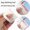 2pc Easy Sewing Guide for Beginners & Seniors - Plastic Hand Sewing Tool with 3mm Spacing for DIY Crafting
