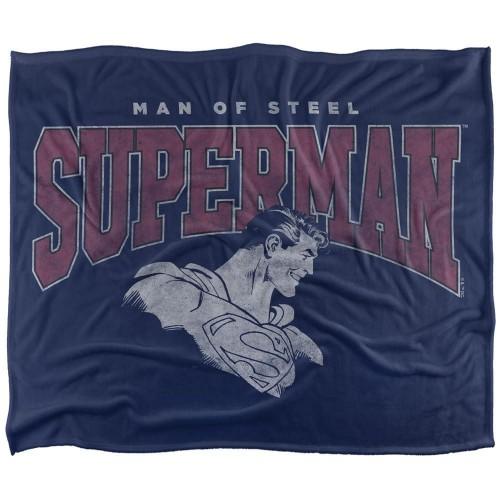 Superman Man Of Steel College Soft Touch Blanket