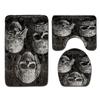 Personality Thriller Bathroom Toilet Three-Piece Floor Mat Door Mat Bathroom Carpet Now