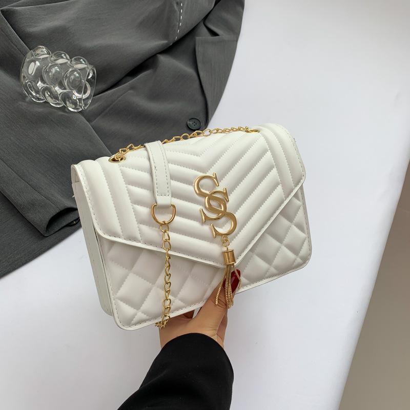 

Повсякденна модна маленька квадратна сумка. Проста модна жіноча сумка 2024 року, нова літня проста модна сумка через плече білий