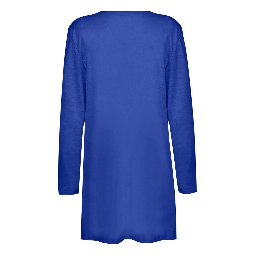 Long Sleeve Women Retro Solid Light And Thin Top Lightweight Jacket Cardigan