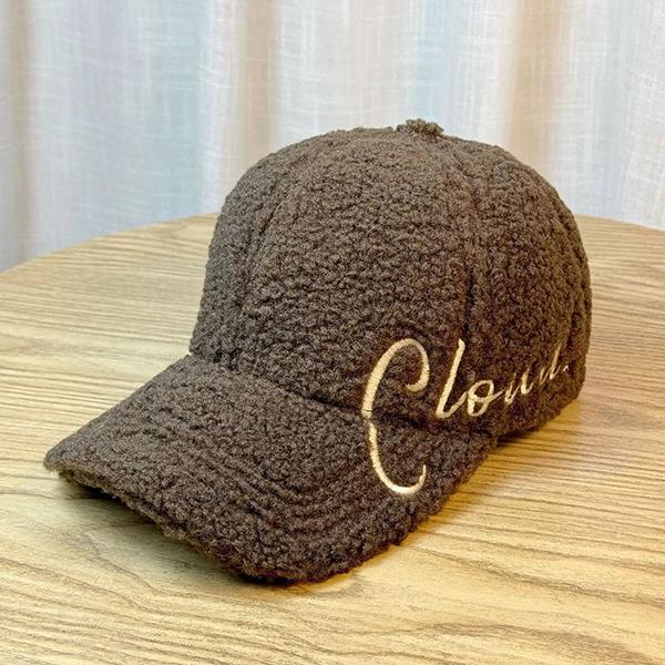 

WTEMPO Women s Autumn Winter Casual Versatile Baseball Caps Retro Elegant Warm Thickened Soft Solid Color Plush Peaked Caps Windproof Cold-proof Hats 1pc кофейный