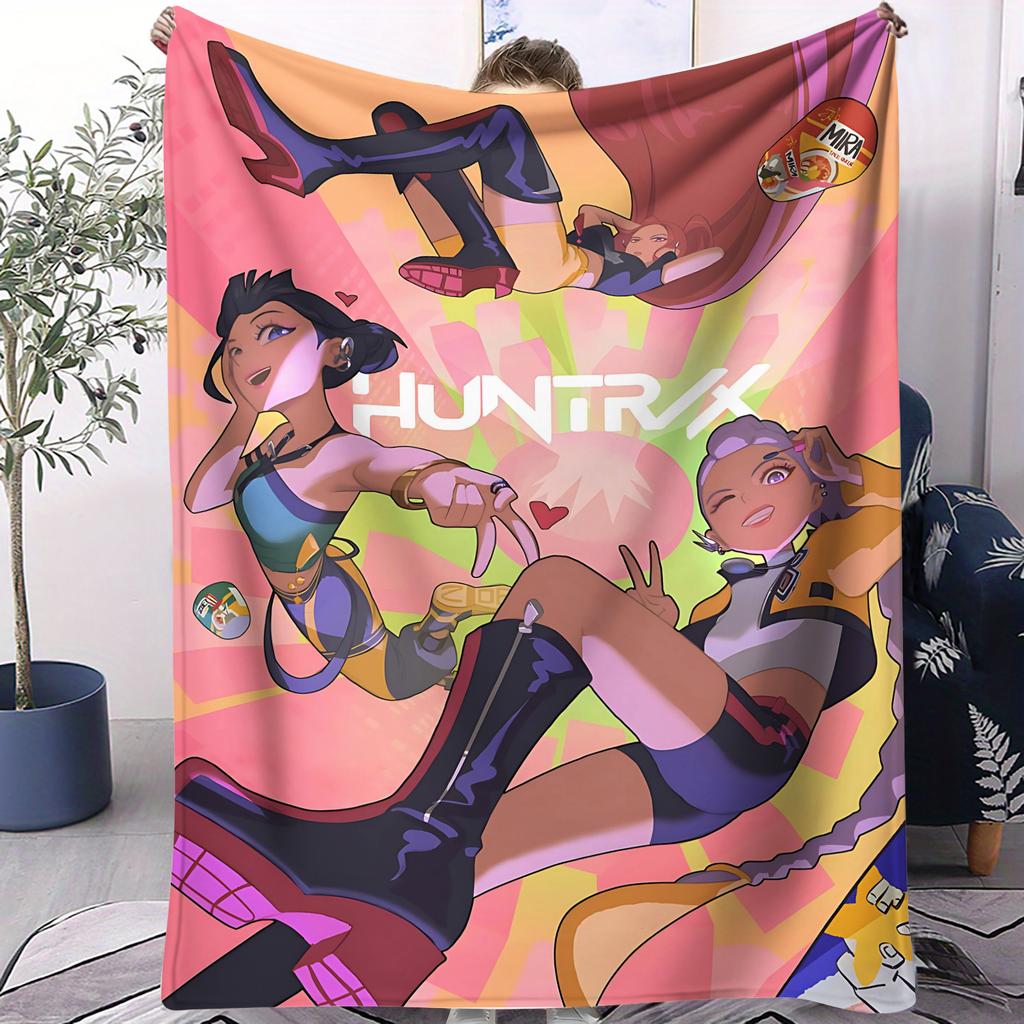 K-Pop Demon Hunters Huntrix Blankets Quality Winter Soft Warm Throw Blanket Girls Boys Gifts Sofa Bed Blankets Christmas Gifts