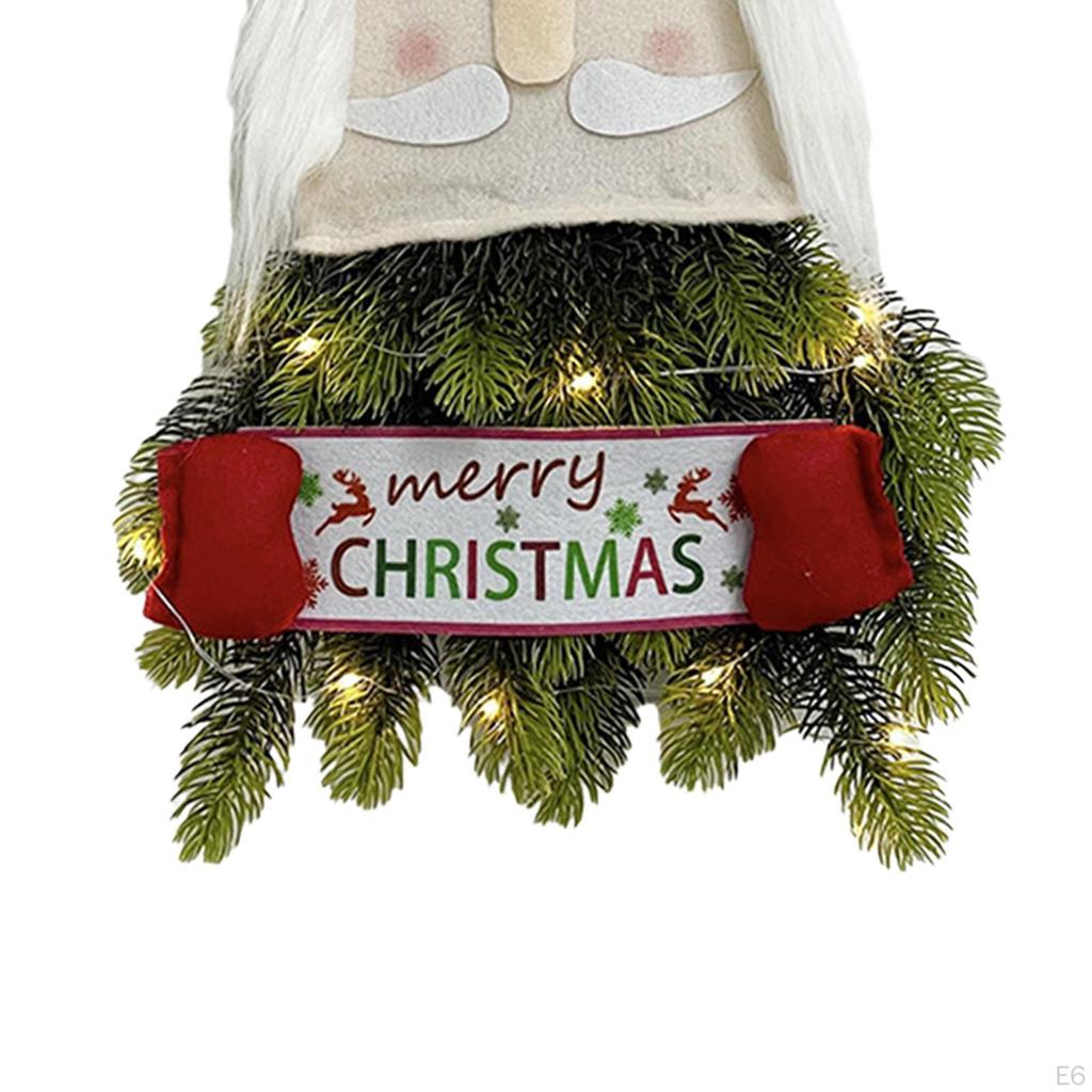 Christmas Tree Ornament Handcraft Creative with Hanging Ropes Lights Xmas Pendant