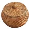 Wicker Rattan Storage Basket Rattan Decorative Storage Box Decorative Organizer  Key Storage