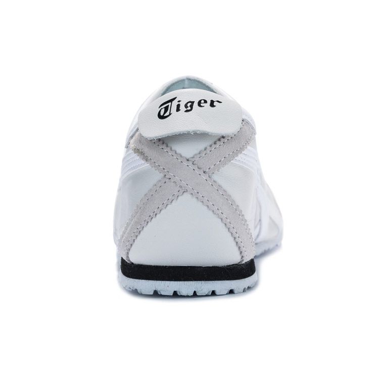 ONITSUKA TIGER Mexico 66 Couro Retrô Versátil Esportivo Absorção de Choque Antiderrapante Durável Tênis Casual de Cano Baixo Unissex Off-White D4J2L-9001