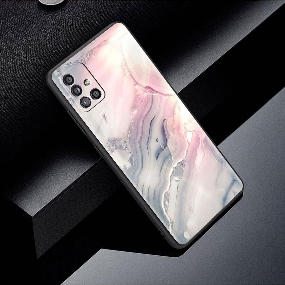 Case For Samsung Galaxy A52 A12 A51 A32 A21s A71 A53 A13 A32 A72 A31 A33 A22 A03 A41 Phone Cover Marble