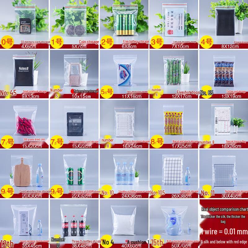 Transparent PE Self-Sealing Bags