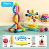 8Pcs-164Pcs Kids Color Magnetic Strip Construction Set Magnetic Balls Stick Building Blocks Educational Toy For Children Gifts