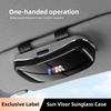 Top Car Glasses Box Portable Sunglasses Holder Eyeglass Case Sun Visor Organizer Lense Men Women for M Performance E46 E90