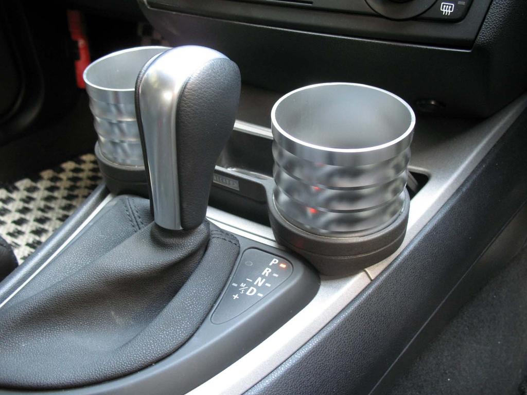 ALCABO Drink Pocket Black Cup for BMW 1 Series Drive & Holder, (AL-074B) (E87) Right-Hand