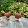 2pcs Metal Bird Outdoor Garden Courtyard Simulation Animal Decoration Lawn Iron Decoration Bird Enthusiasts Surprise Gift