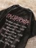 Women's American Retro Distressed Loose-Fit Cotton T-Shirt for Summer