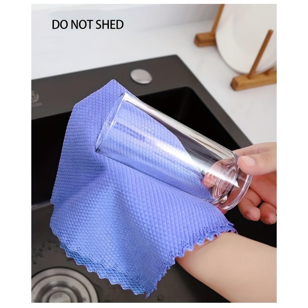 10-1 Cleaning Cloth, Remove Watermark Glass Cloth, Easy and Fast To Remove Water Stains and Watermarks, Kitchen Cleaning and Car Mirror Cleaning