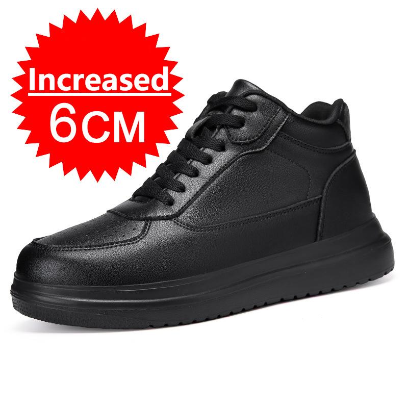 Nuove Scarpe con Rialzo da Uomo 6/8/10CM Rialzo Interno Invisibile Scarpa Pelle di Alta Qualità Outdoor Casual Scarpe Sportive Taglie Forti 36-46