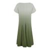 Damen Casual Fashion Rundhals Kurzarm Midikleid Modisches Hochzeitsgastkleid