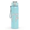 1PC Let Them Minimal Letter Art Print 750ml Color Plastic Sports Water Bottle Leakproof Flip Straw Lid Suitable for Sports Office Home Use
