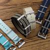 WatchGecko Ridge Military Nylon Watch Band - Stylish and Durable Navy Bond - 20mm