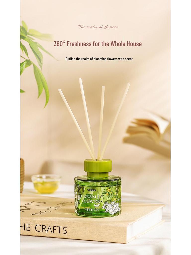 Floral Series Rattan Diffuser: Long-Lasting Flameless Essential Oil Air Freshener & Aromatherapy Gift Box