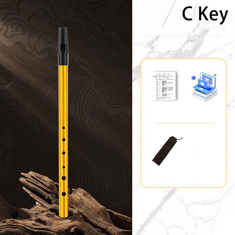 

1 шт. подлинная ирландская флейта-свисток C/D ключ оловянный пенни-вистл с 6 отверстиями идеальный традиционный ирландский музыкальный инструмент