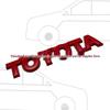 Металлический значок автомобиля TOYOTA: Английская буквенная наклейка для кузова или багажника FAW Toyota