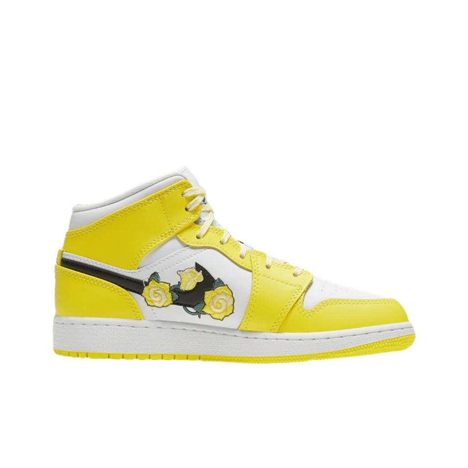 Nové Jordan 1 Mid Dynamic Yellow Floral GS AV5174-700