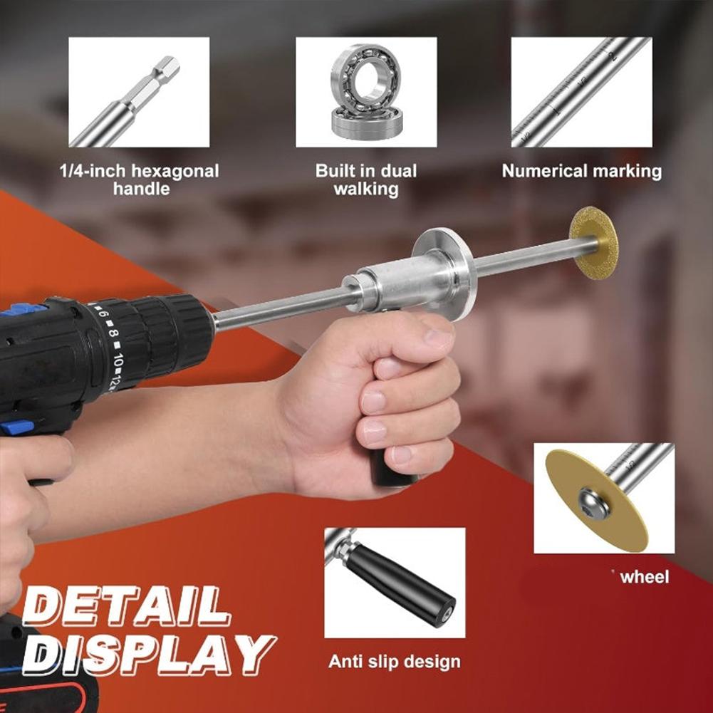 Inside Pipe Cutter 1-1/2 Inch To 8 Inch Hex PVC Plumbing Inside Cutter Adjustable Cutting Depth Blade Plumbing Repairing Tools