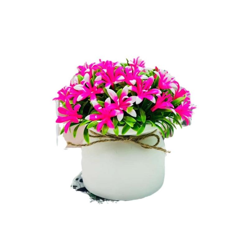 31 Small Orchids Potted Plants Artificial Flower Potted Plants Artificial Plants and Green Plants for Decoration