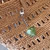 Heart transparent phone keychain