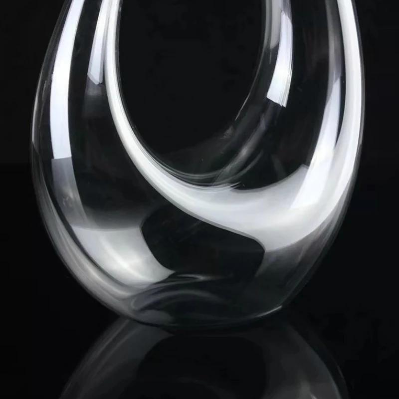 U-shaped wine decanter 1500ml gift box harp swan decanter Crystal creative wine separator
