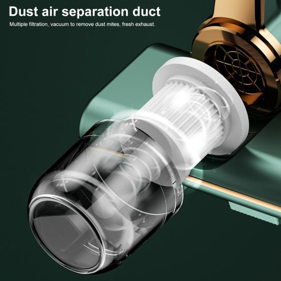 Vysavač na matrace Silné sání Vysokofrekvenční s rukojetí Vibrace Dobíjecí Bezdrátový vysavač na matrace