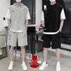Men's Korean Style Short-Sleeve 2-Piece Summer Suit