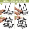 3-Tiers Design Portable Fruit Basket Space-Saving Vegetable Storage Basket  Countertop Storage