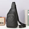 Luxury Male Chest Bags Genuine Leather Crossbody Bag Men Sling Chest Pack for Men Chest Bag Leather Casual Men One Shoulder Sac