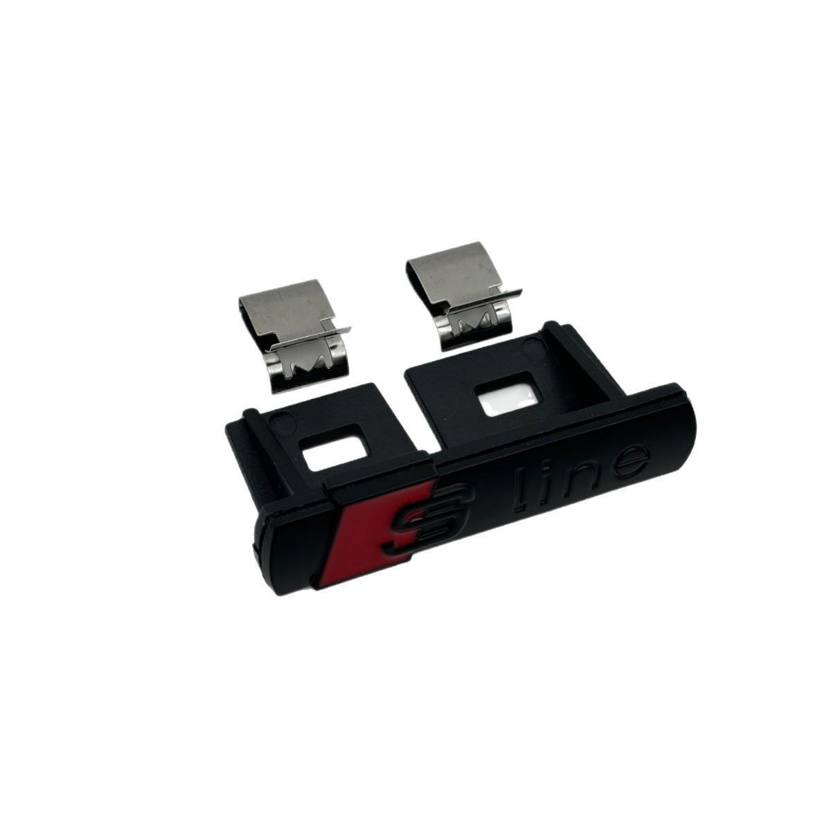 

S-Line Car Metal Grille Emblem with Stainless Steel Clips