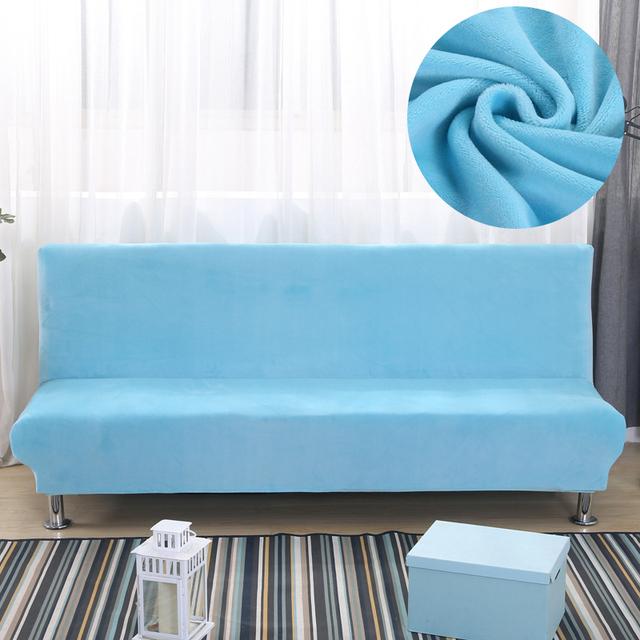 Winter Plüsch Sofa Bett Abdeckung Samt Dicke All-Inclusive Slipcover Futon Sofa Ohne Armlehne Sofa Abdeckung Capa De Sofa