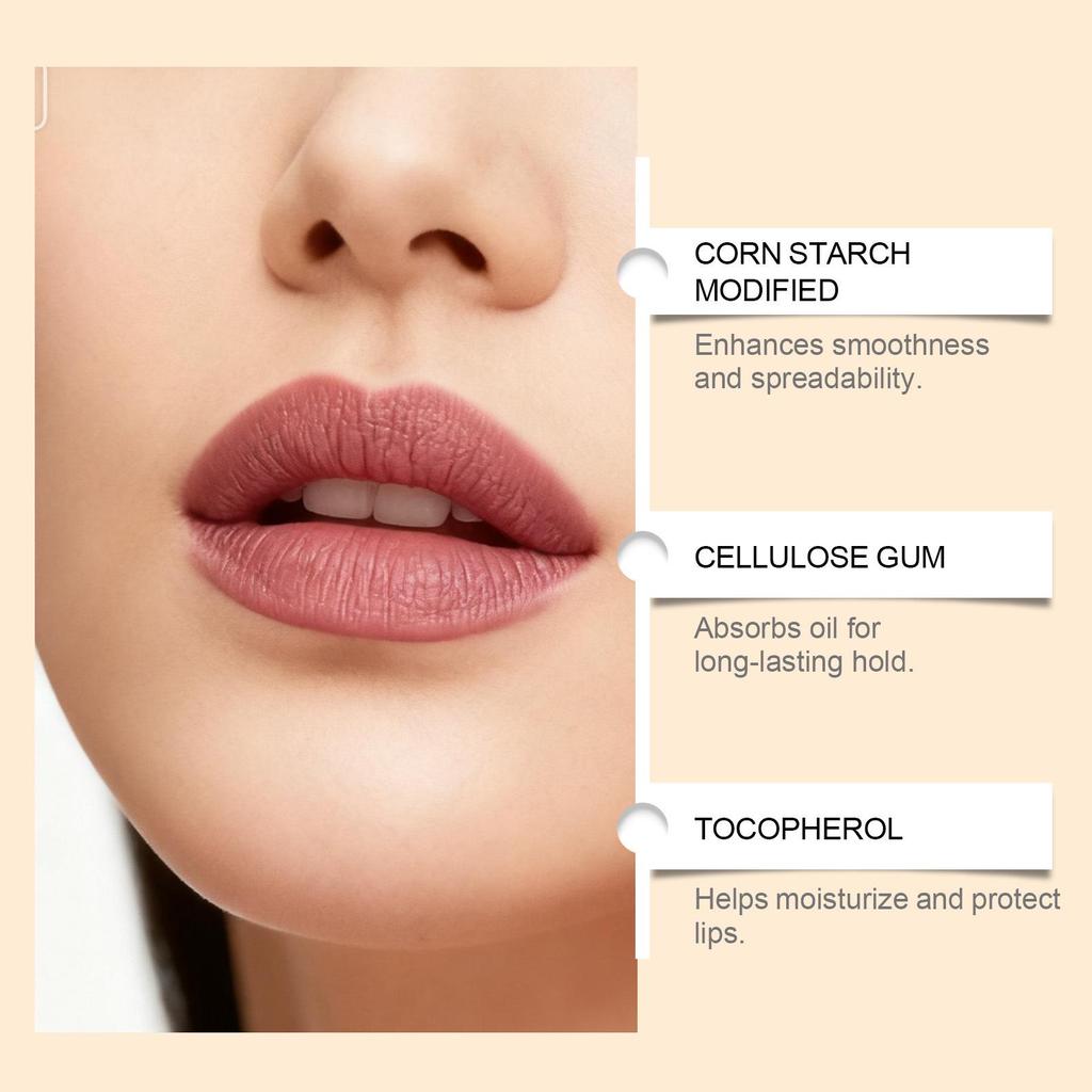 Cherry Red Matte Lip Liner: Smooth, Multi-functional, Portable Pencil for Natural, Easy-to-Apply Color