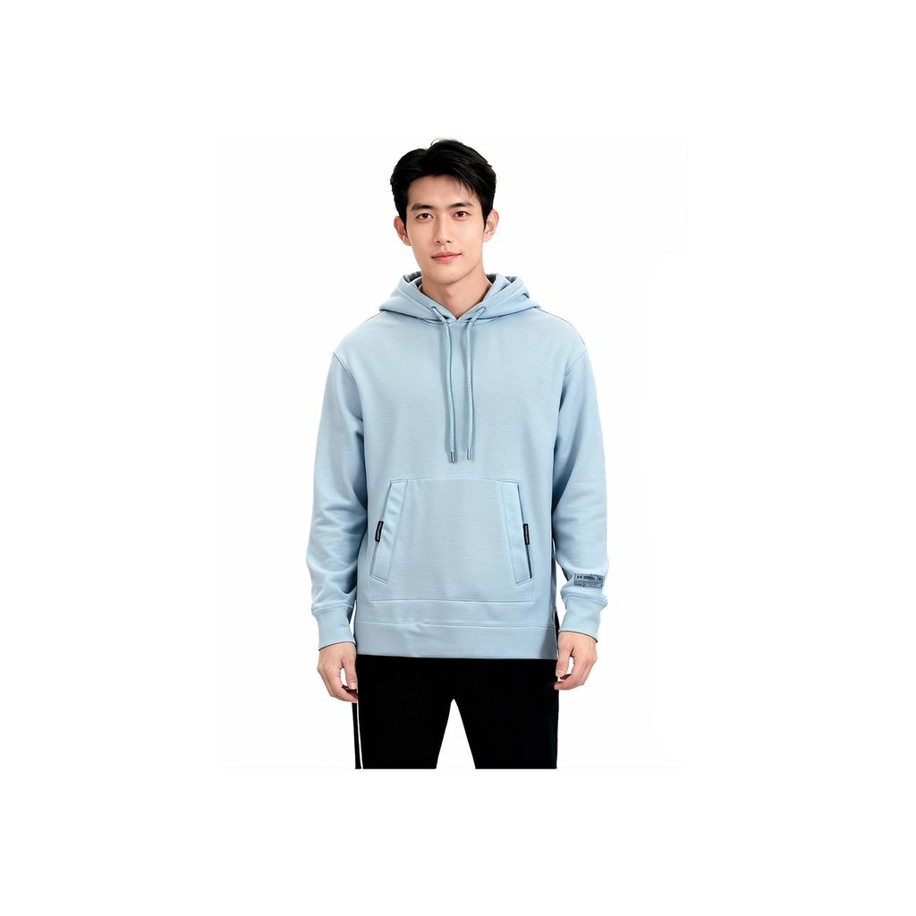 Under Armour Felpa con Cappuccio da Allenamento Fitness a Tinta Unita Uomo Top Azzurro 1377173-465