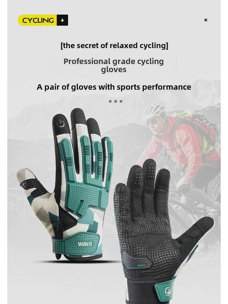 Vilico Outdoor Sports Motorcycle Riding Gloves - Anti-Collision, Anti-Fall, Wear-Resistant, Cool Tactical Design for Off-Road Adventures