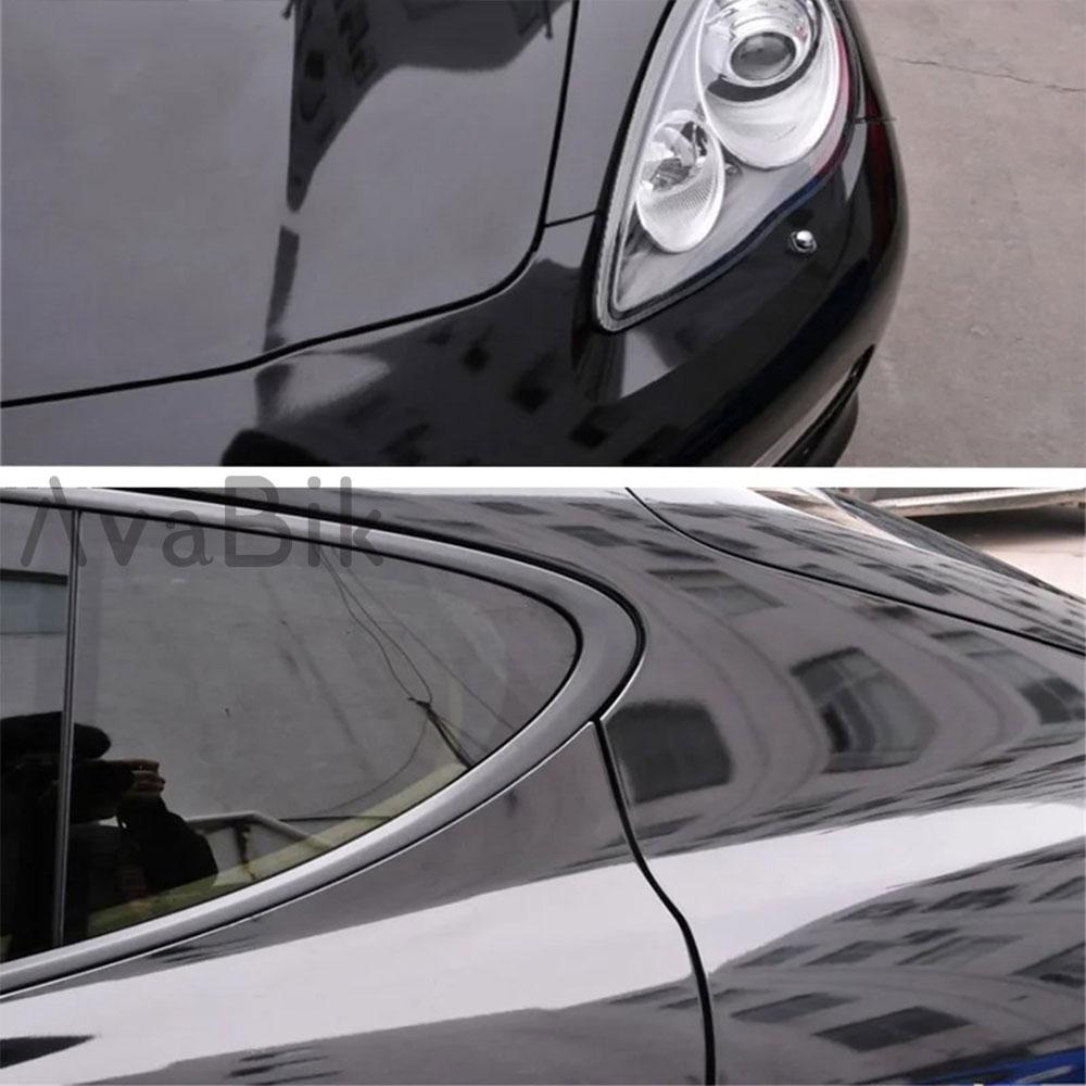 Glossy Black  30cm/60x152cm Ultra PET Piano Black Vinyl Wrap Film Self Adhesive Car Body Wrap Motorcycle Stickers Bubble Free