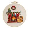Santa Claus Christmas Embroidery Kit DIY Needlework Craft Punch Needle Kits  Beginners