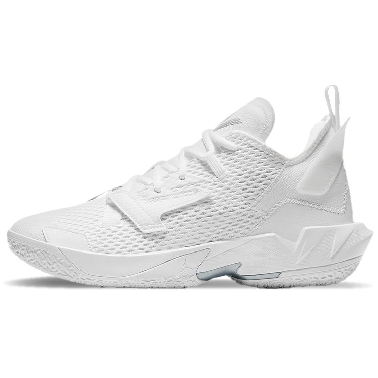 Air Jordan Why Not Zer0.4 Triple White Men Sneakers Metallic-Silver CQ4230-101