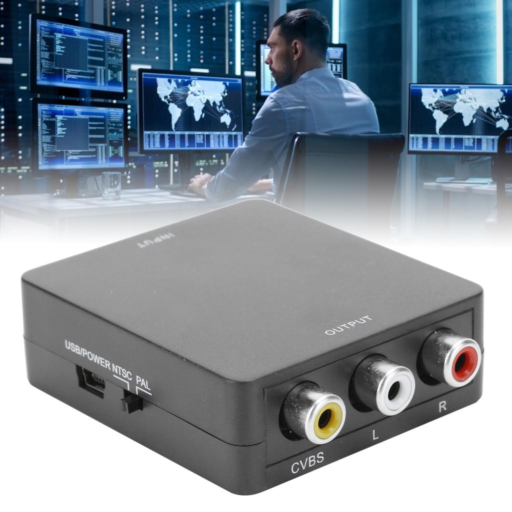 to AV Converter Box Video   AV CVSB L Celsius R 1080P  2AV Adapter HDTV