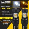 LED Turn Signal Parking Lights 7443 Switchback Amber White Anti Hyper Flash EOA