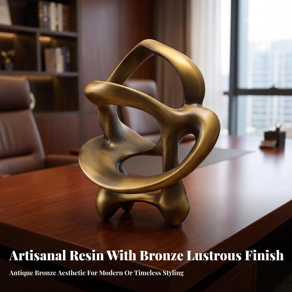 Abstract Sculpture Modern Tabletop Decorative for Office