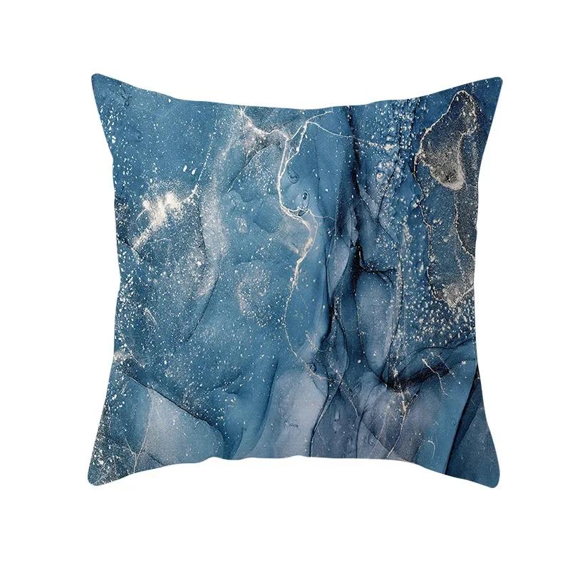 New Nordic Marble Gold Lines Print Cushion Cover Modern Abstrct Watercolor Art Decorative Pillow Cover Sofa Chair Throw Pillows