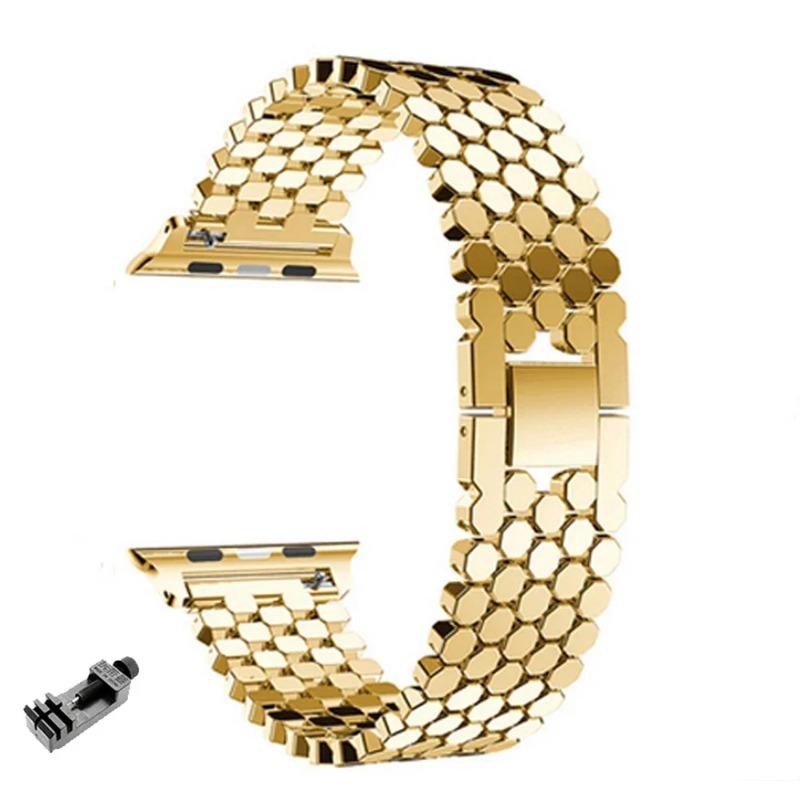 Stainless Steel Strap For Apple Watch 10 9 8 7 42mm 46 41mm 45 Ultra 2 49mm 40 44 Band For IWatch 6 5 4 SE 38mm Bracelet